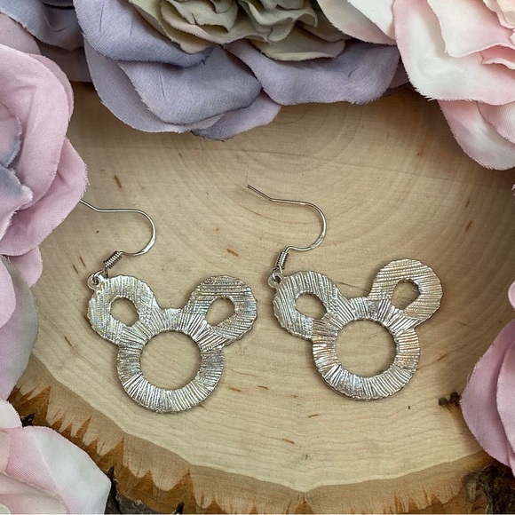Crystal Mickey Mouse Dangle Earrings - Picture 10 of 16